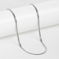 3mm Silver Flat Snake Neck Chain